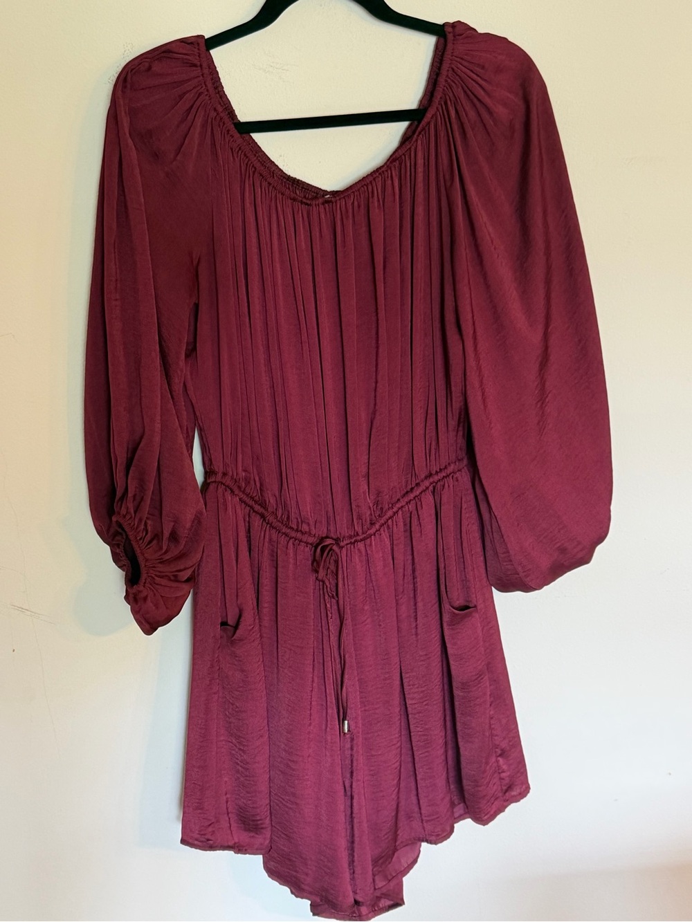 L Love Boho Romper - Burgundy/Wine Sz L/XL